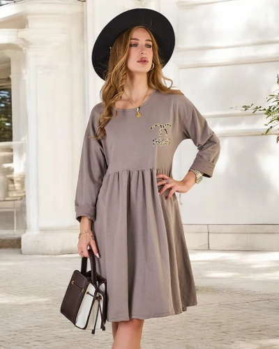 Royalfashion Дамска рокля от плат