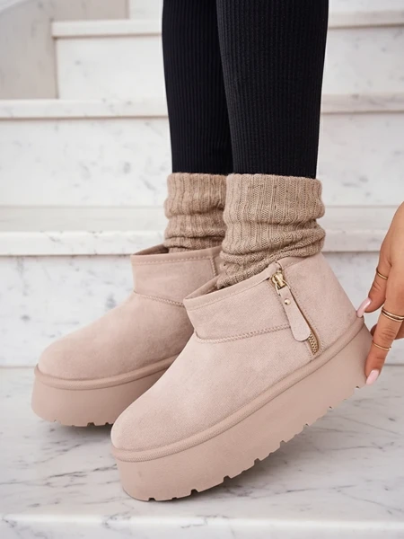 Royalfashion Дамски ботуши за сняг на платформа a'la Delgadi