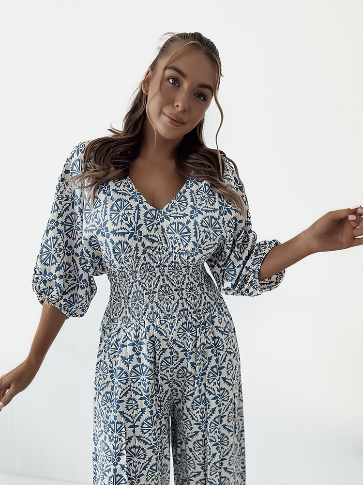 Royalfashion Дамски гащеризон с шарки