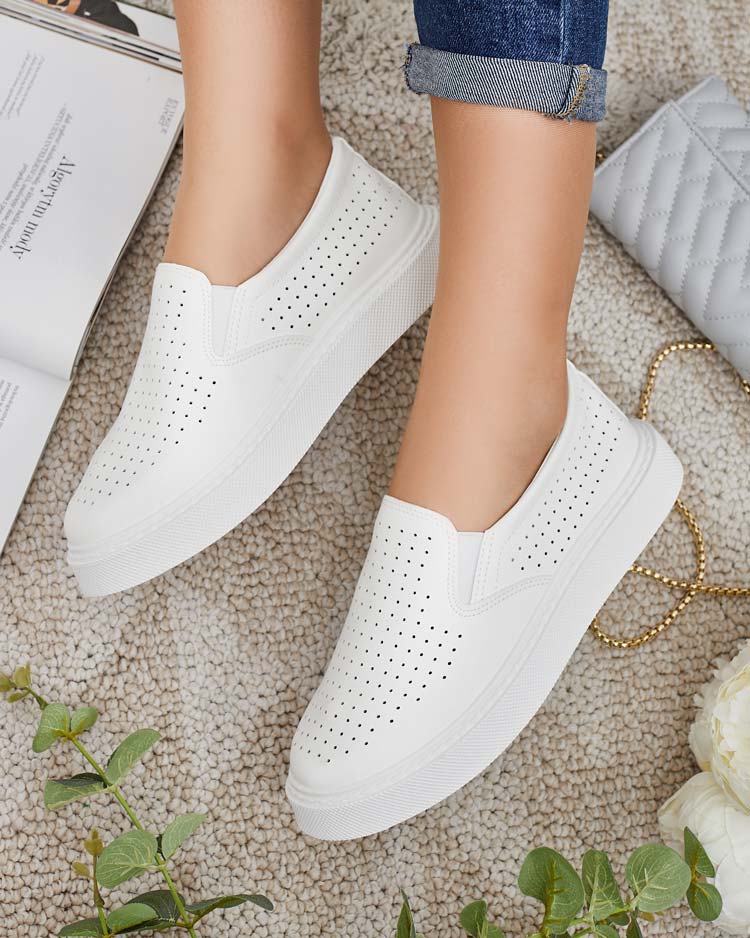 Royalfashion Women's Flequis Openwork Sneakers