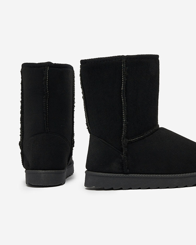 Royalfashion Черни ботуши a'la snow boots за жени Leaner