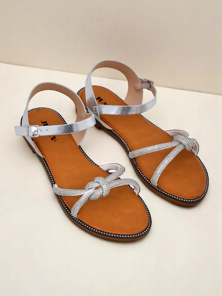 Royalfashion Дамски сандали с декоративни цирконии Bella Shine