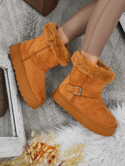 Royalfashion Къси дамски боти тип снегоходки Myrelle