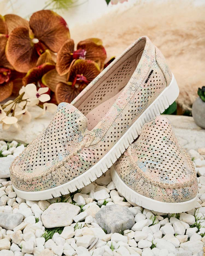 Royalfashion Дамски ажурни мокасини Nafis