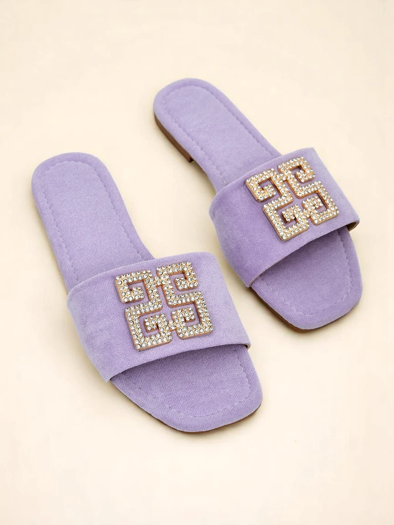 Royalfashion дамски чехли с плоска подметка Zamila