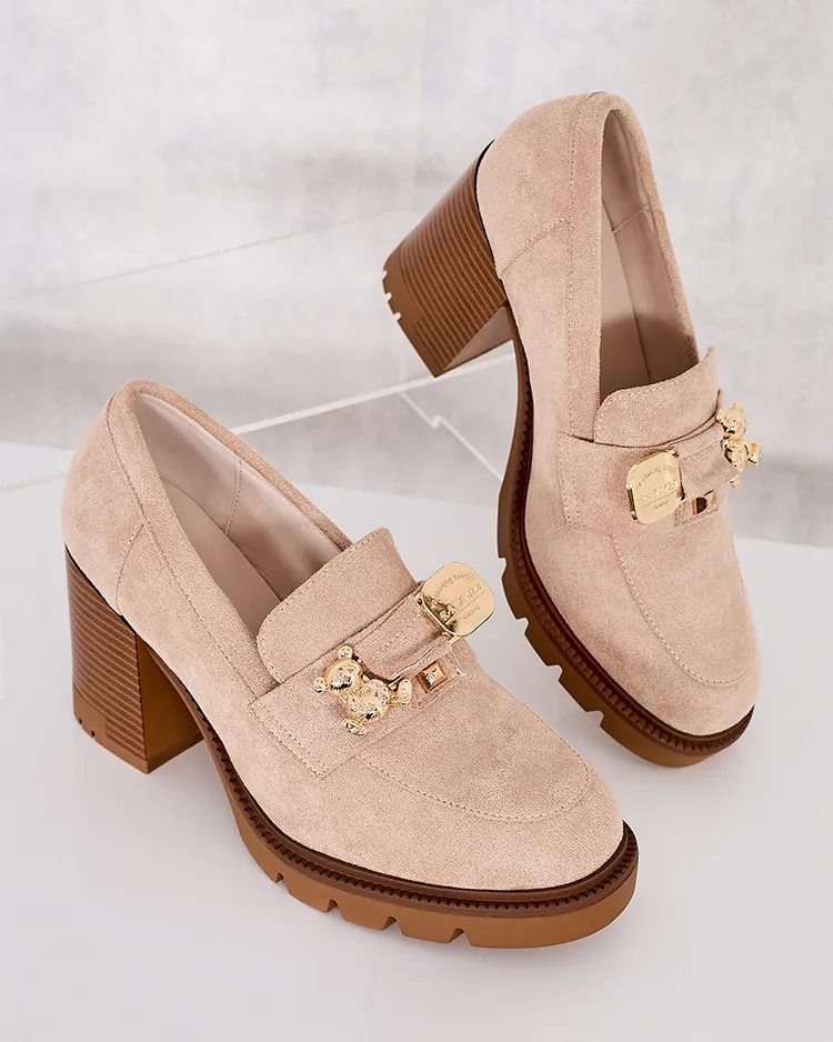 Royalfashion Дамски мокасини с високи токчета Nezii