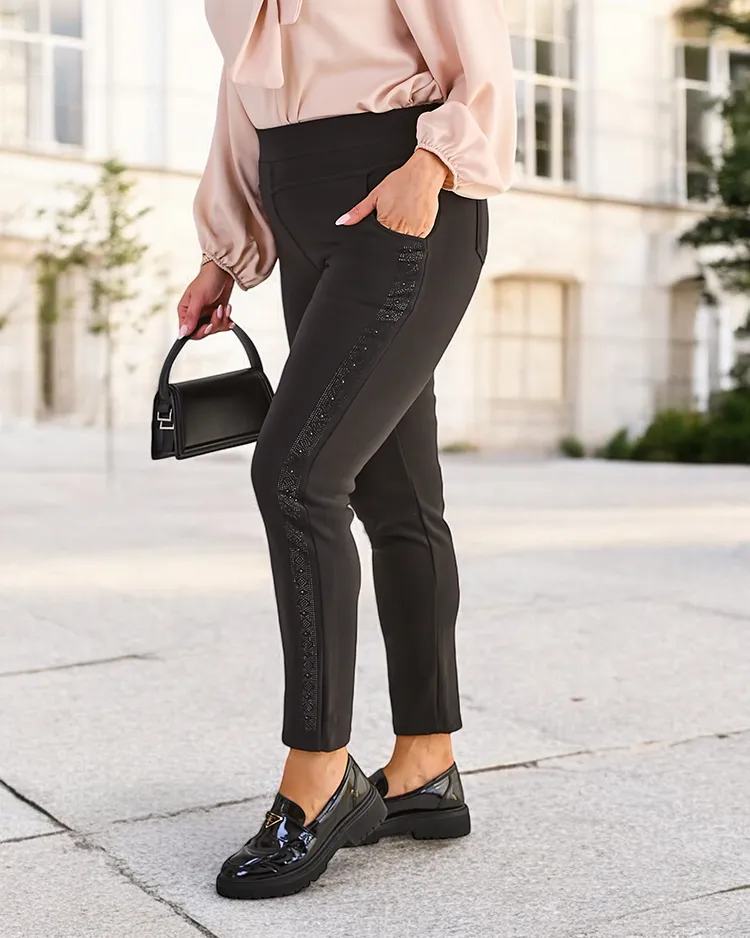 Royalfashion Топли дамски трегинги PLUS SIZE