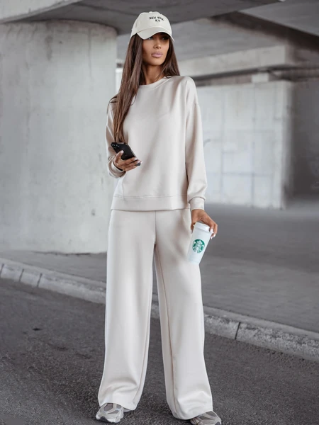 Royalfashion Дамски вискозен комплект спортен екип FlowFit