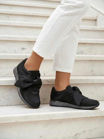 Royalfashion Дамски сникърси с панделка Socca