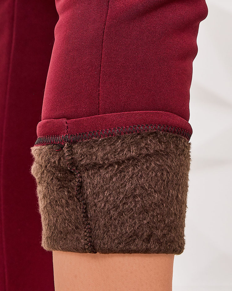 Royalfashion Затоплен дамски панталон с декоративни копчета