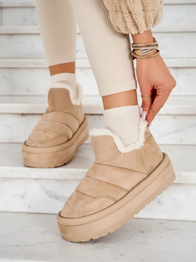 Royalfashion Дамски къси ботуши Zoeno a'la snow boots