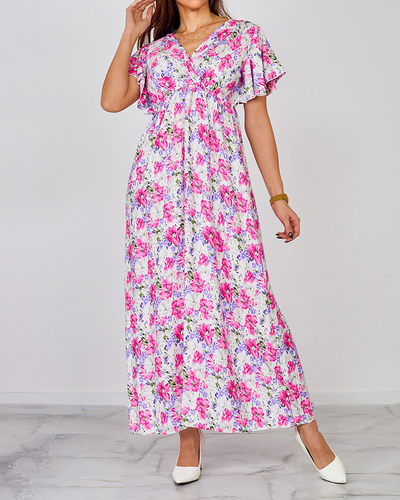 Royalfashion Дамска флорална миди рокля