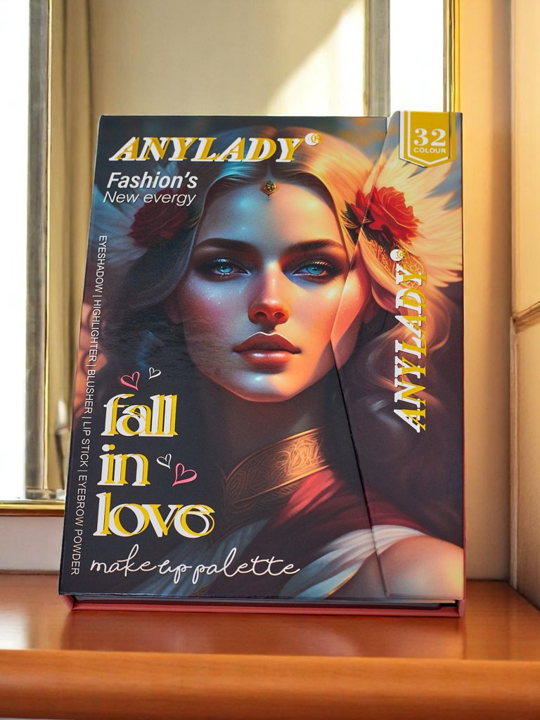 ANYLADY Компактна палитра за грим – сенки за очи, контуриране, устни – 32 цвята
