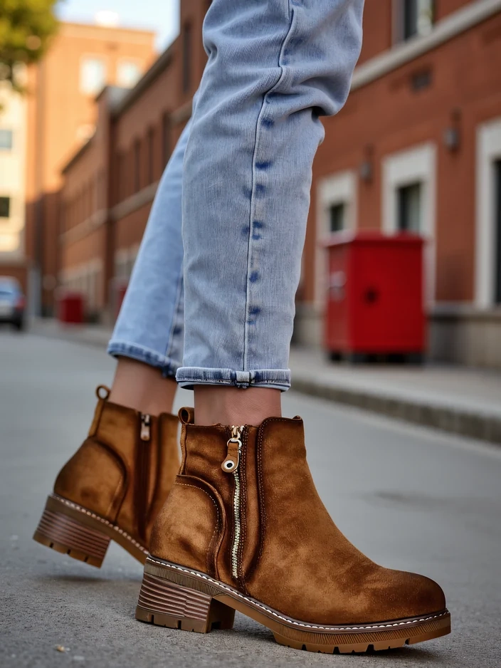 Royalfashion ЖЕНИШКИ БОТИ С МАЛКИ ТОКЧЕТА Fiefo