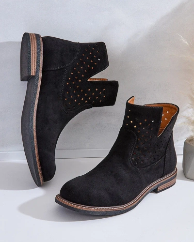 Royalfashion Светлокафяви дамски ботуши Rito