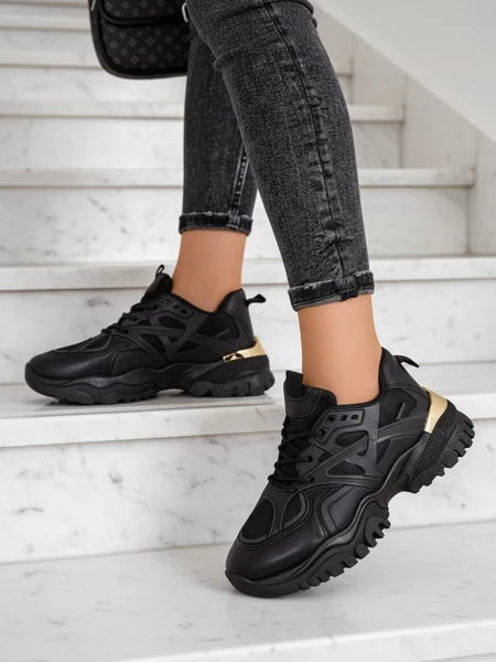 Stilosa Luma Черни Дамски Сникърси от Екологична Кожа