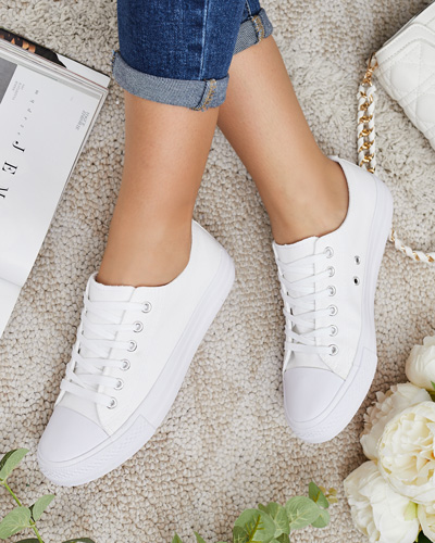 Royalfashion Дамски класически маратонки с връзки Ogisea