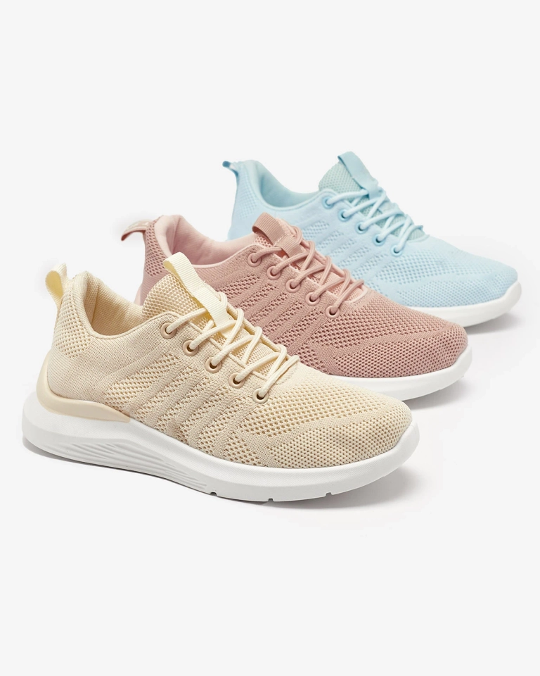 Кремави дамски спортни обувки от плат Bofia - Обувки