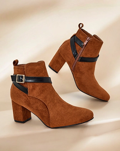 Дамски платформени глезенски боти Royalfashion Eloron