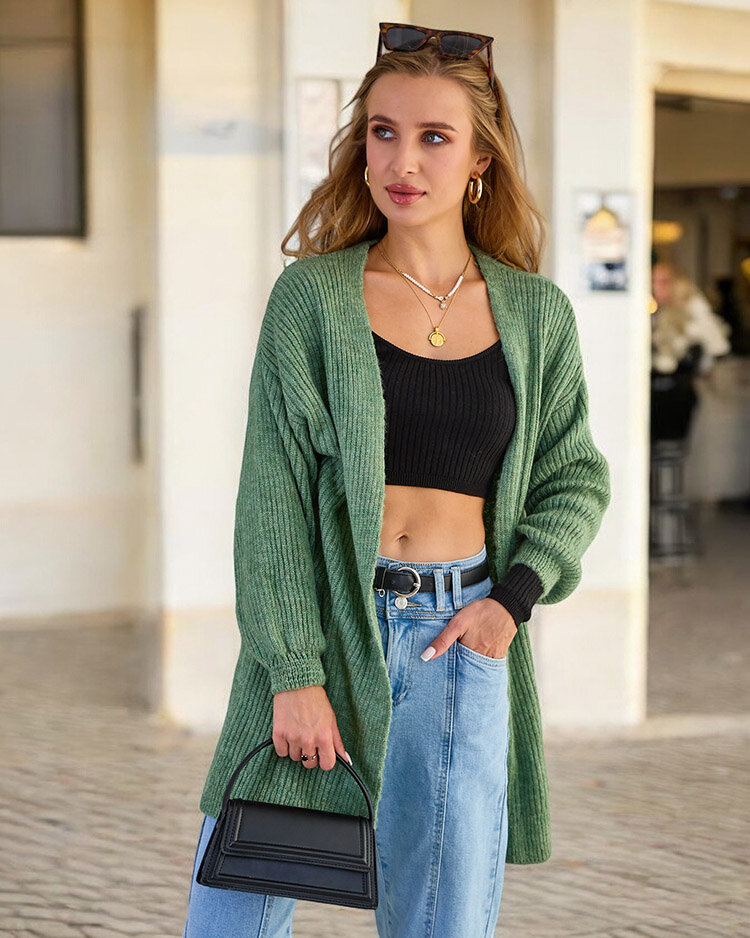 Royalfashion Дамски пуловер за спане в цвят фуксия