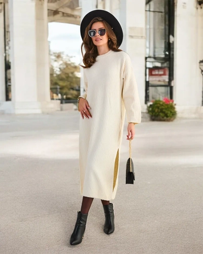 Дамска дълга плетена рокля от Royalfashion