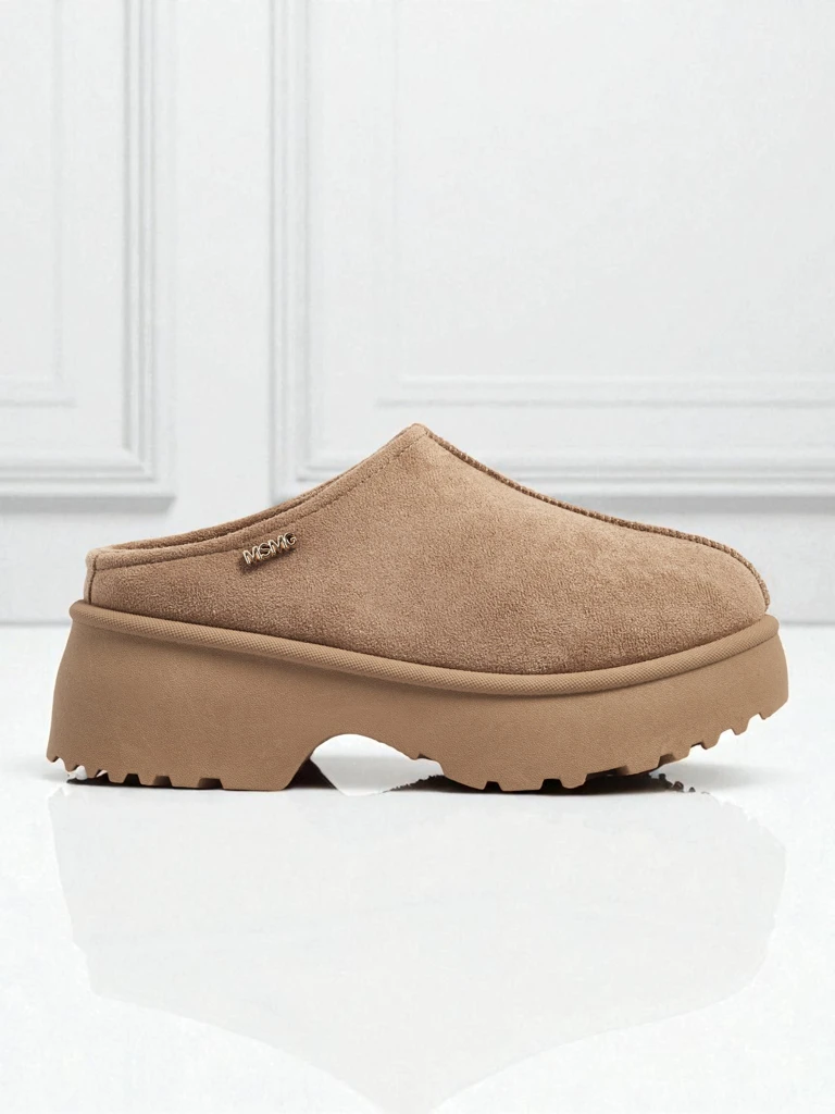 Къси дамски боти а'ла сноубутс с пухкава подплата Noelina