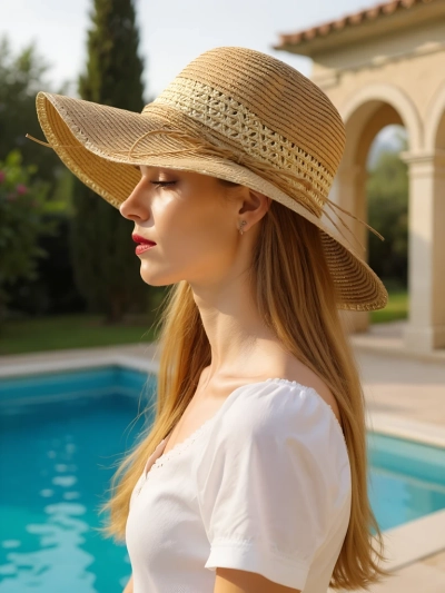 Royalfashion Дамска сламена шапка Serelina