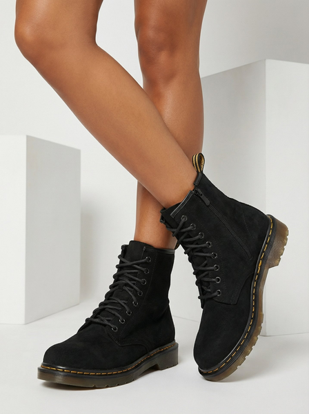 Дамски обувки от еко-велур и еко-кожа на краста Royalfashion с връзки на глезена модел Rullo