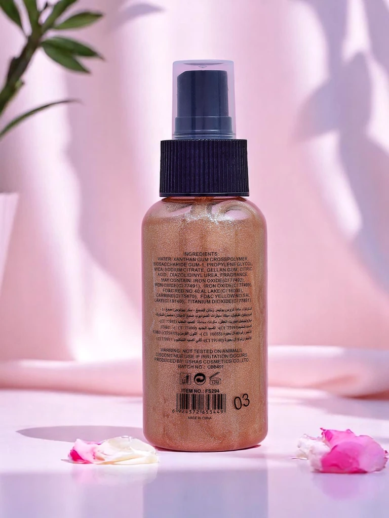 Освежаващ спрей за лице и тяло с блестящо сияние MoonLight