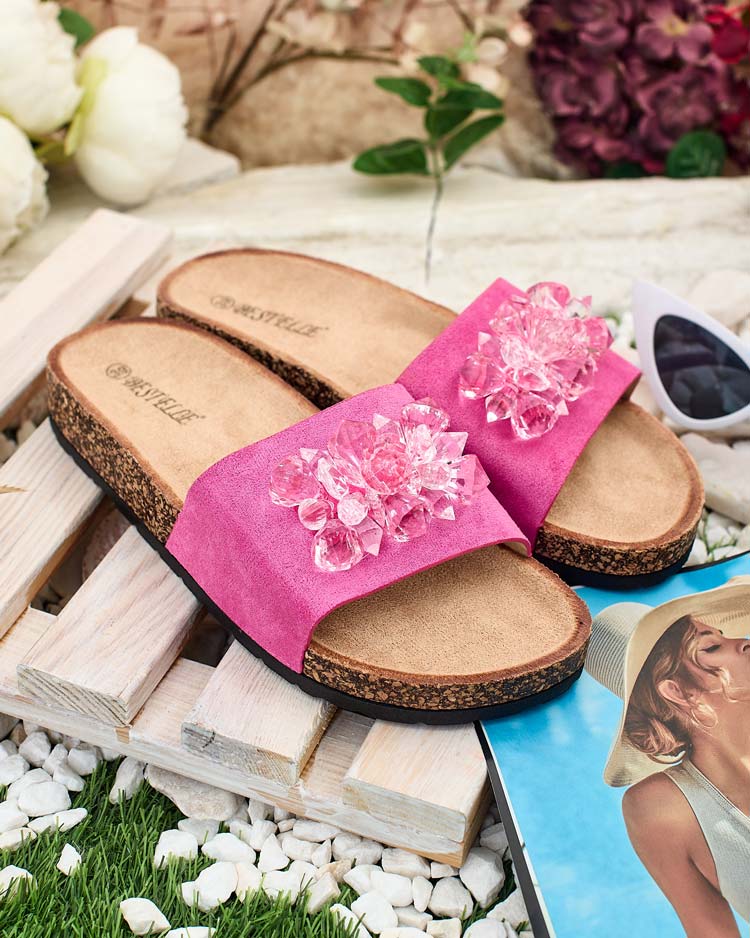 Royalfashion Дамски джапанки Villo с кристали