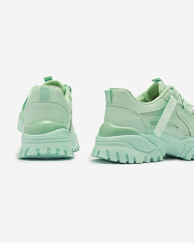 Спортни дамски маратонки в ментов цвят Evilpo- Footwear