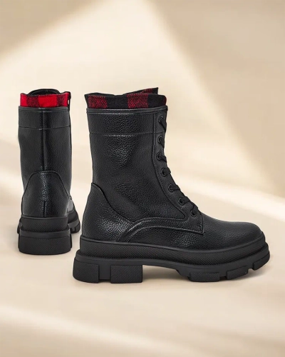 Royalfashion Еко кожени работни ботуши за жени тип workery Fezze