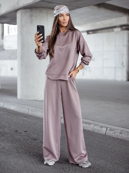 Royalfashion Дамски вискозен комплект спортен екип FlowFit