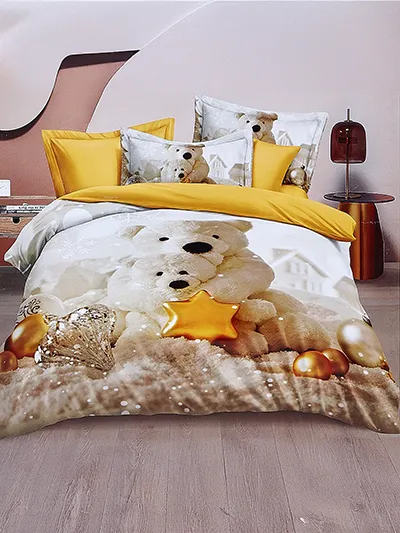 Royalfashion Коледна спално бельо 160x200 комплект 3-ЧАСТИ