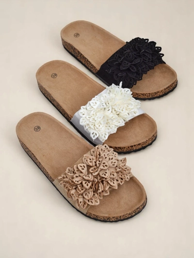 Royalfashion дамски чехли с флорални елементи Occes