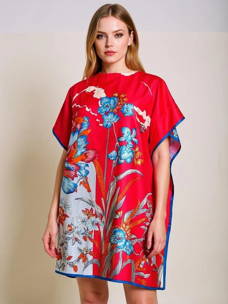 Рокля парео до коляното Royalfashion Calista – многоцветна елегантност