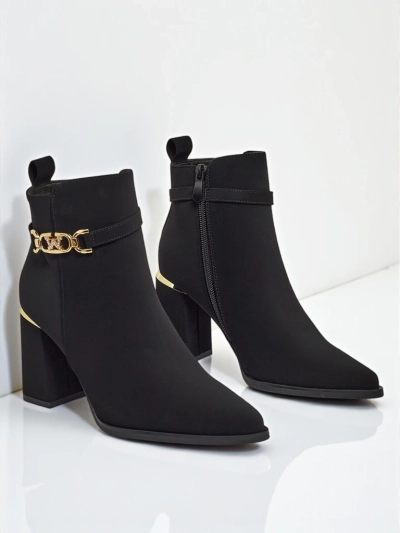 Дамски еко велурени боти на ток Ostirena