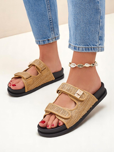 Royalfashion Дамски чехли с плитка Delibeli