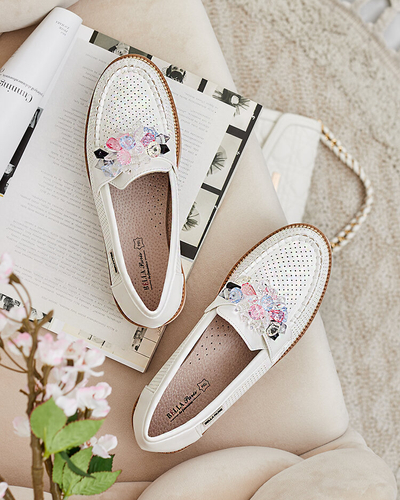 Royalfashion Мокасини с цветни камъни Restea