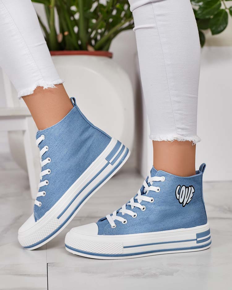 Royalfashion Дамски спортни маратонки с принт