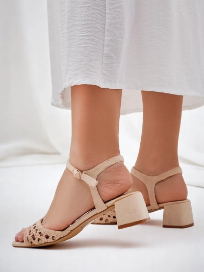 Royalfashion дамски сандали с отворена работа Azopi