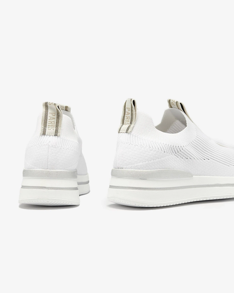 Дамски спортни обувки с надпис в бяло Cerppa- Footwear