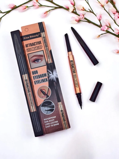 Молив за вежди и очна линия в едно Мек кафяв