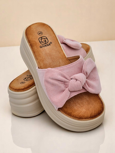 Royalfashion Дамски чехли на платформа Givan