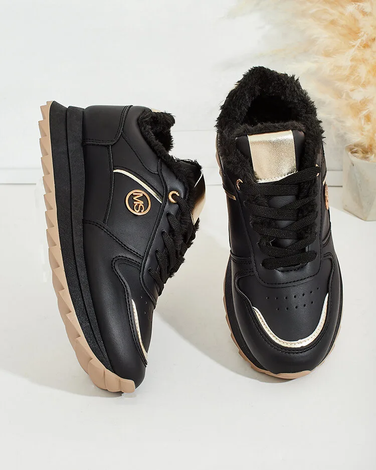 Royalfashion Затоплени дамски маратонки с кожа Boris