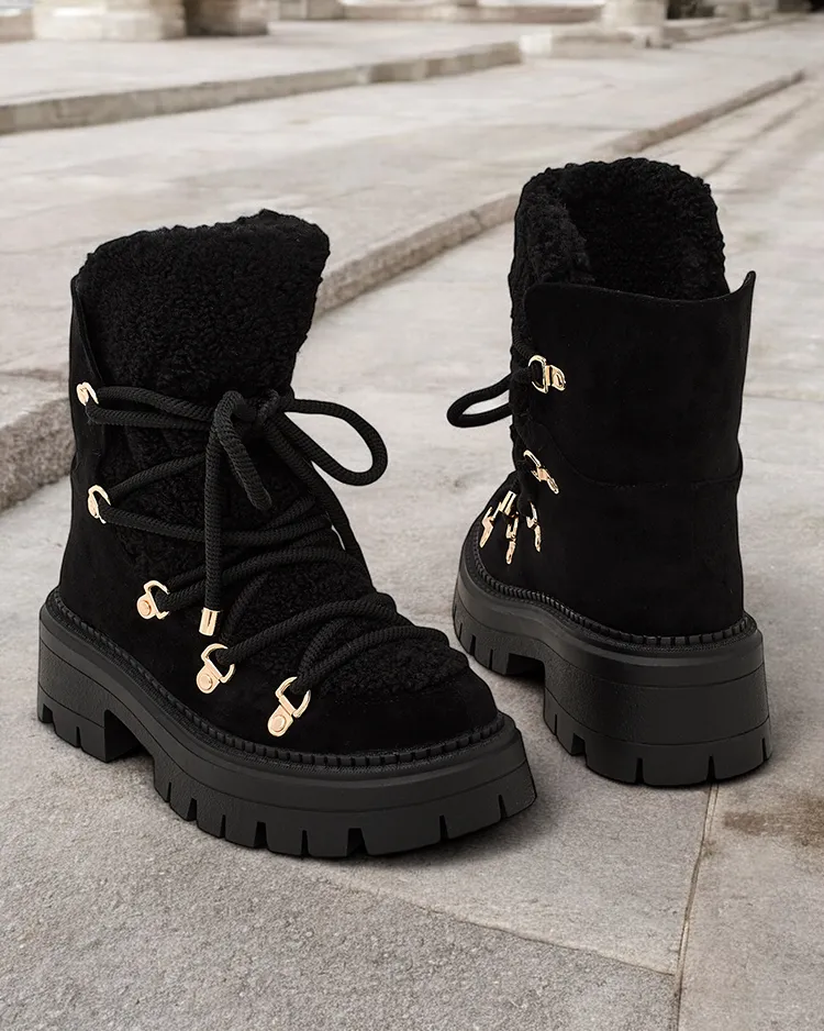 Royalfashion Lozin дамски ботуши за сняг с дантела