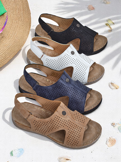 Royalfashion дамски сандали с изрязвания Leminni