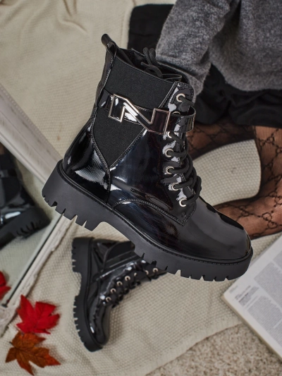 Royalfashion Дамски боти тип работнически Milloze