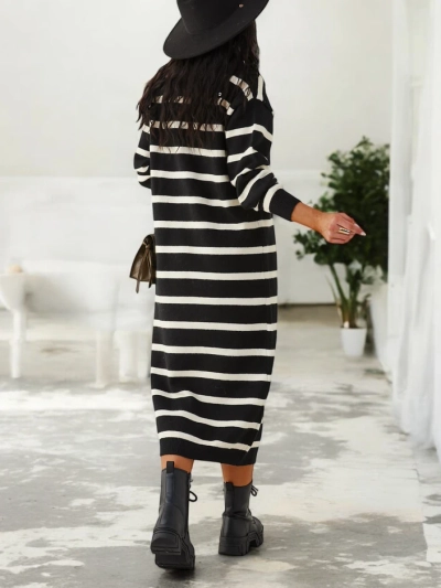 Рокля с дълго райе за жени на Royalfashion