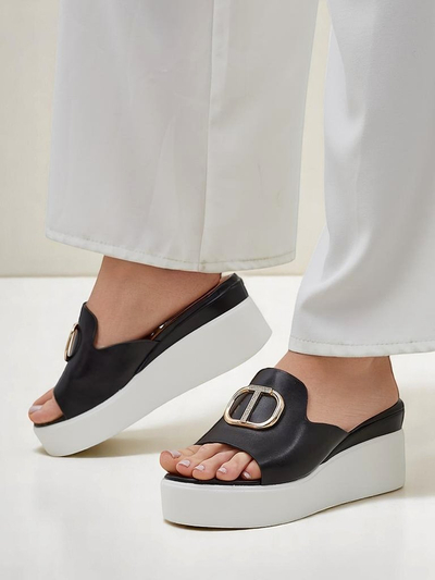 Royalfashion дамски сандали на клин Daffin